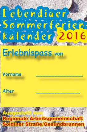 Erlebnispass für die Sommerferien im Soldiner Kiez.