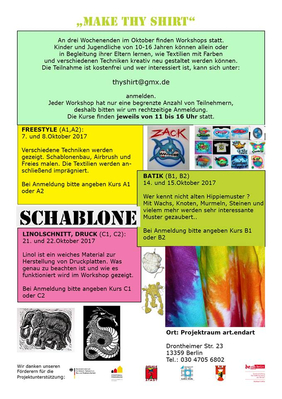 Flyer zum Kurs Make Thy Shirt
