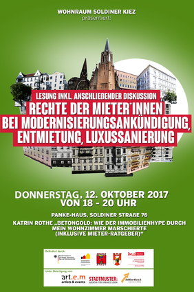 Flyer Ankündigung Lesung Betongold
